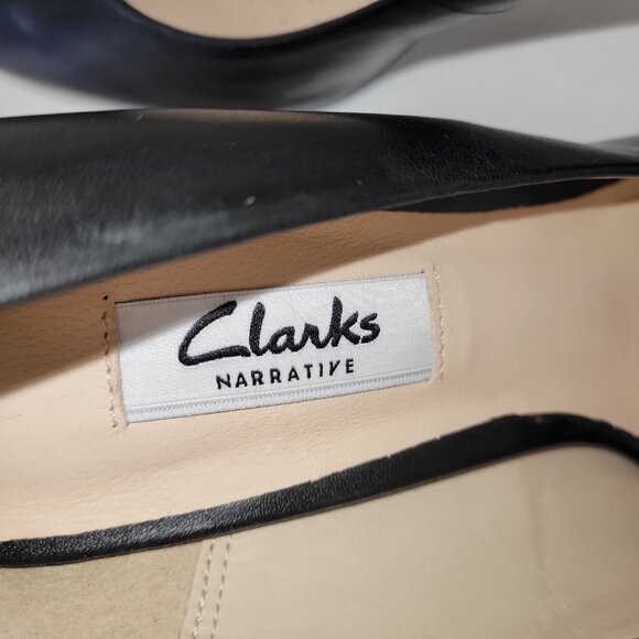 NWT Clarks Kendra Sienna Closed Toe Pumps Black Platform Women's Size 7.5 - Picture 10 of 11
